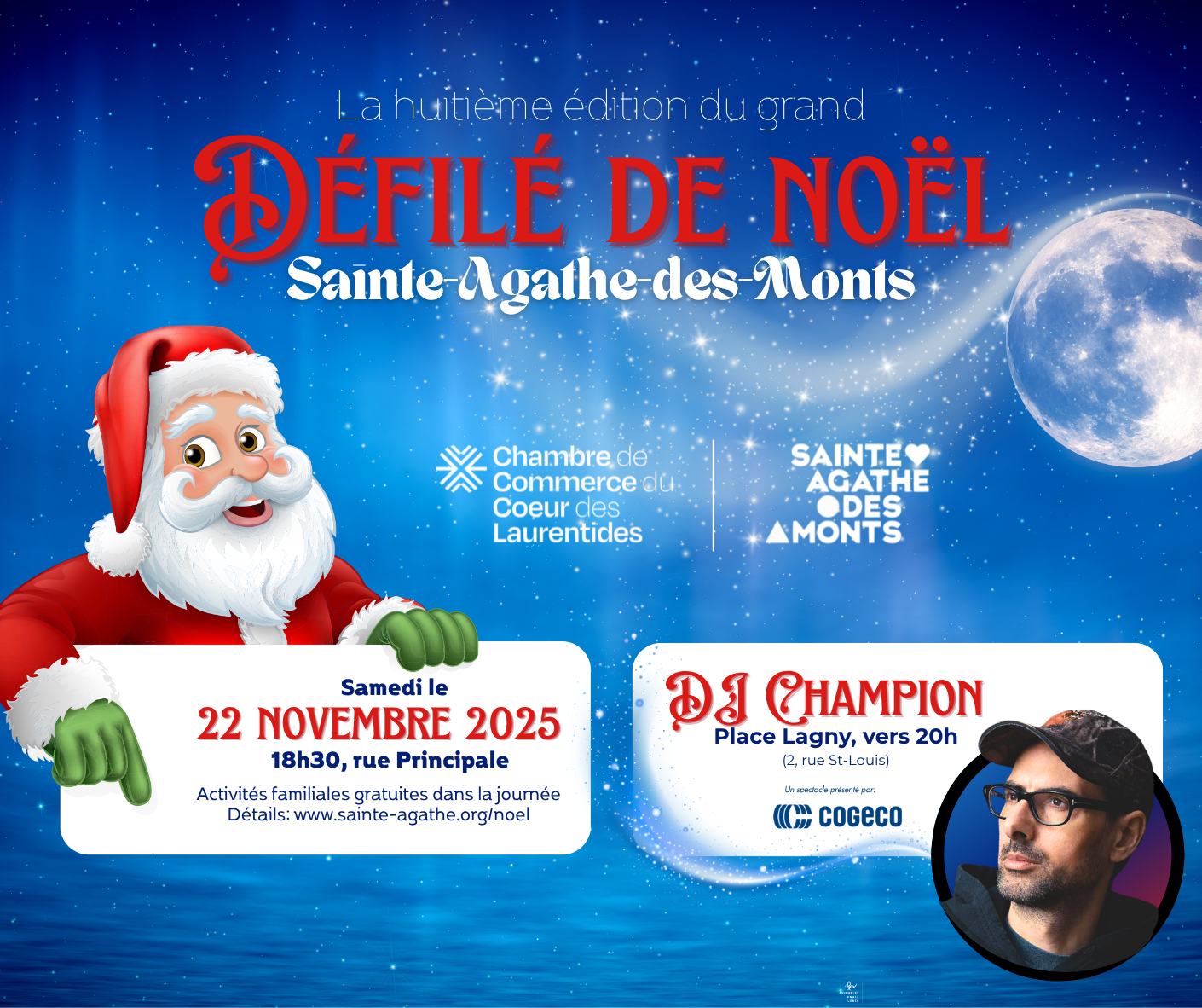 8e Grand Défilé de Noël de Sainte-Agathe-des-Monts, une édition grandiose avec DJ Champion